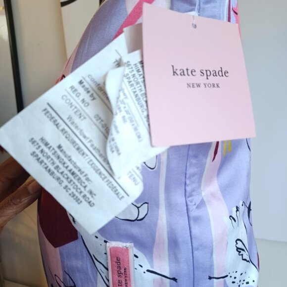 Kate Spade New York Scribble Floral Cafe Scene Decorative Pillow | 20" x 20" - Picture 4 of 8